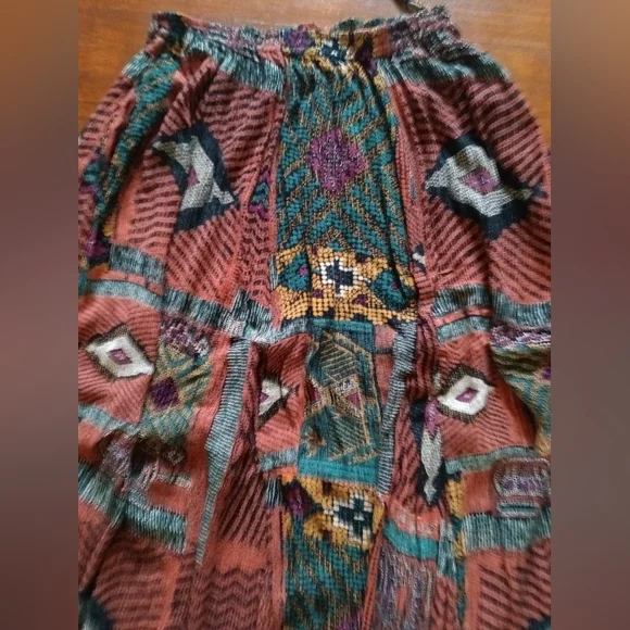 New Options By Kate Geddes Multi color peasant Skirt - Picture 2 of 2